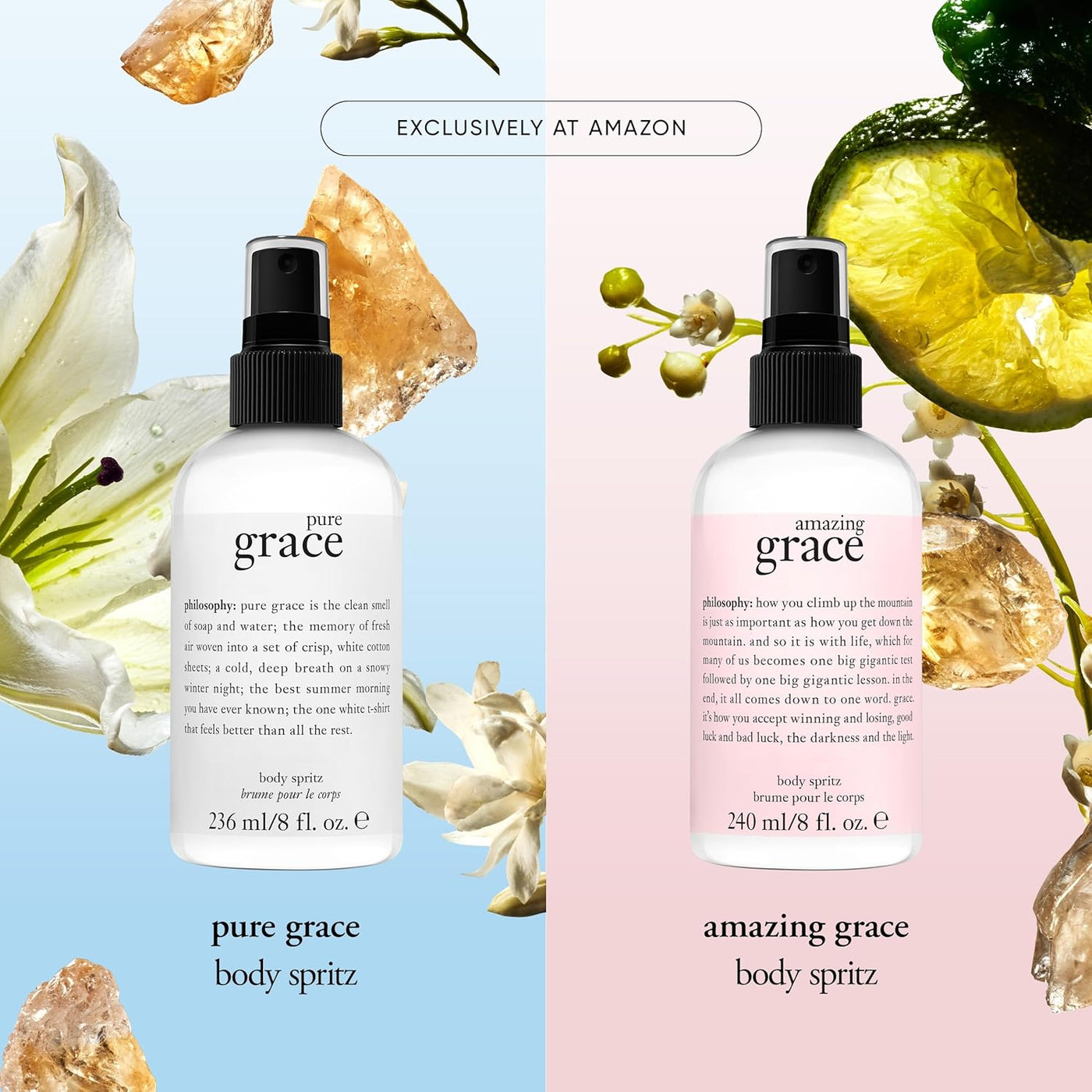 Philosophy Pure Grace espray corporal - aroma fresco y limpio para...