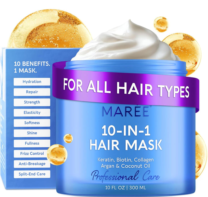MAREE Mascarilla Capilar de Acondicionamiento Profundo 10-En-1 para...