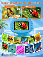 Microscopio digital de mano 1000X para niños, pantalla IPS de 2,4 "juguetes