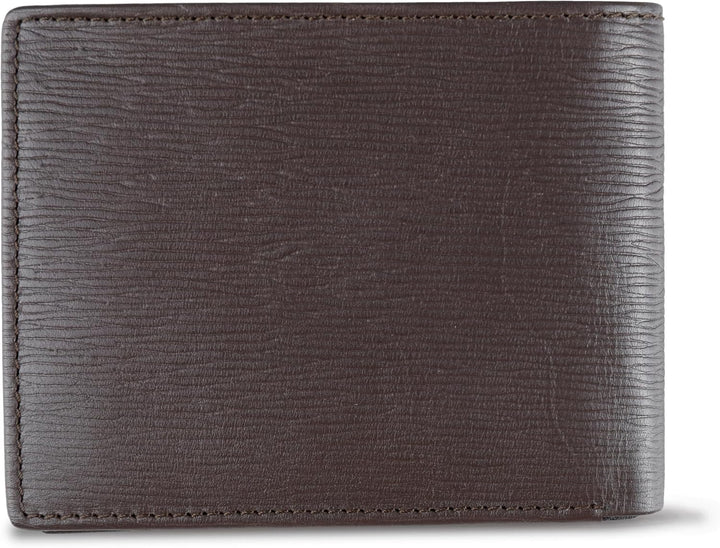 Calvin Klein Billetera plegable minimalista de piel RFID para hombr...