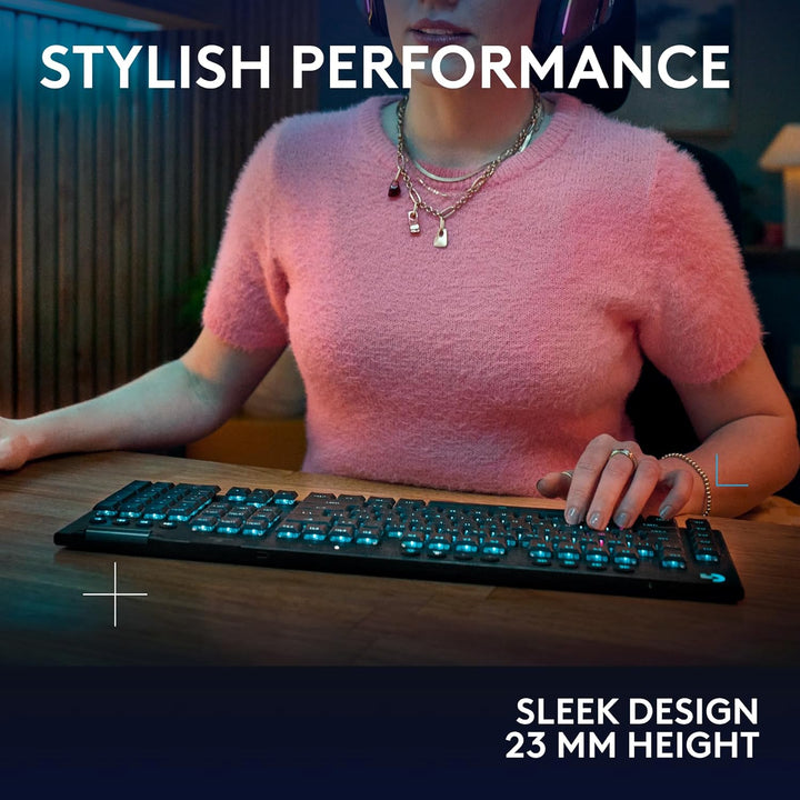 Logitech G915 X Lightspeed Teclado mecánico inalámbrico para juegos...