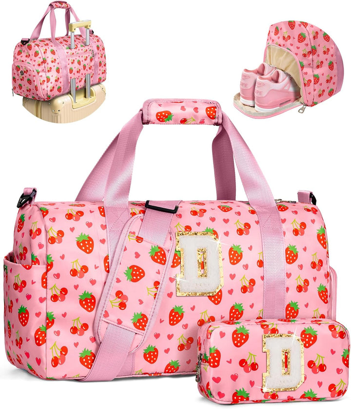Regalos Elilier para niñas, bolsa de lona inicial para niños, linda...