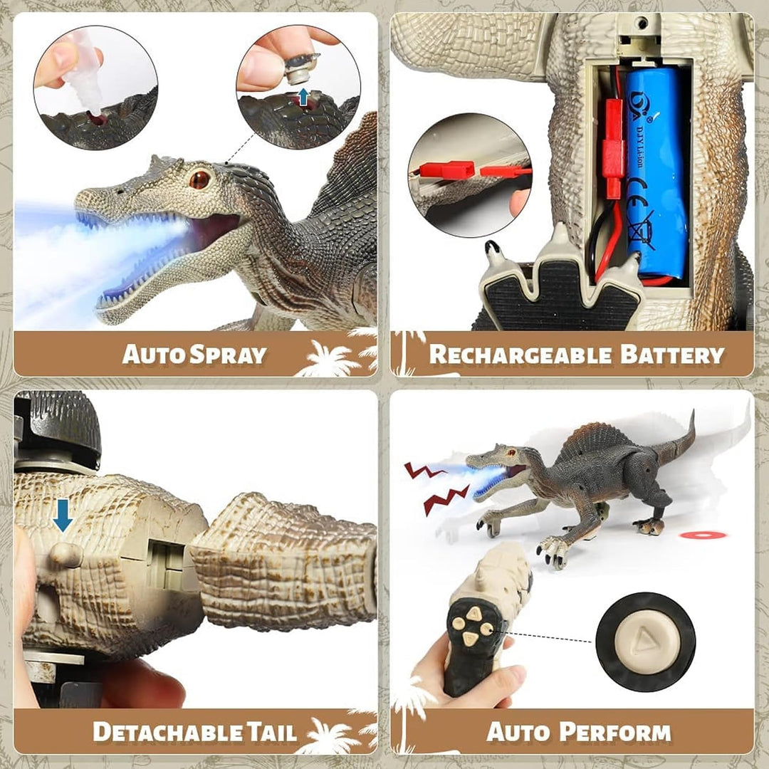 Juguetes de dinosaurio mejorados para niños de 3, 5 y 7 años, jugue...