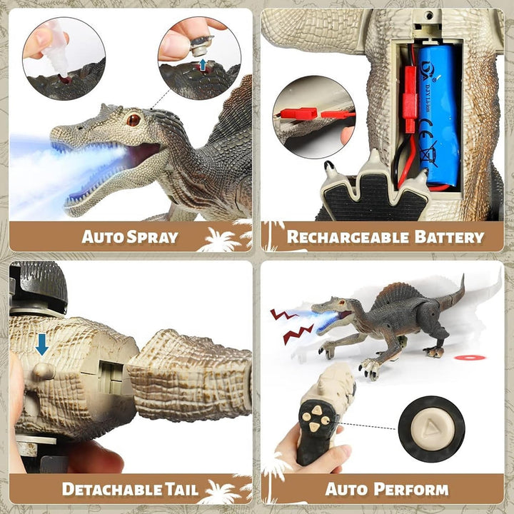 Juguetes de dinosaurio mejorados para niños de 3, 5 y 7 años, jugue...