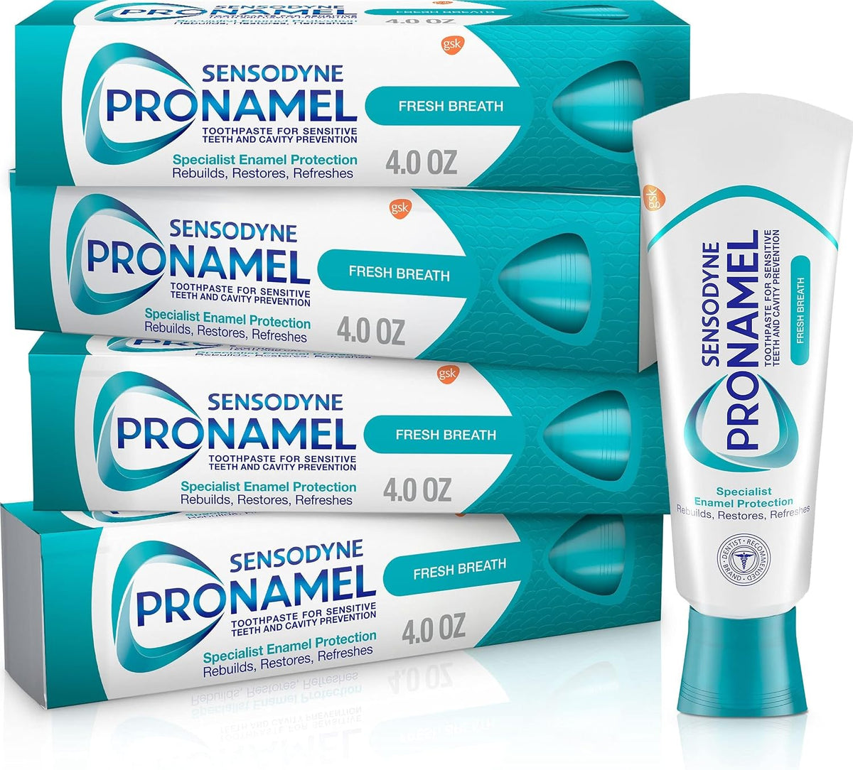 Sensodyne Pronamel Fresh Breath Pasta de dientes de esmalte para di...