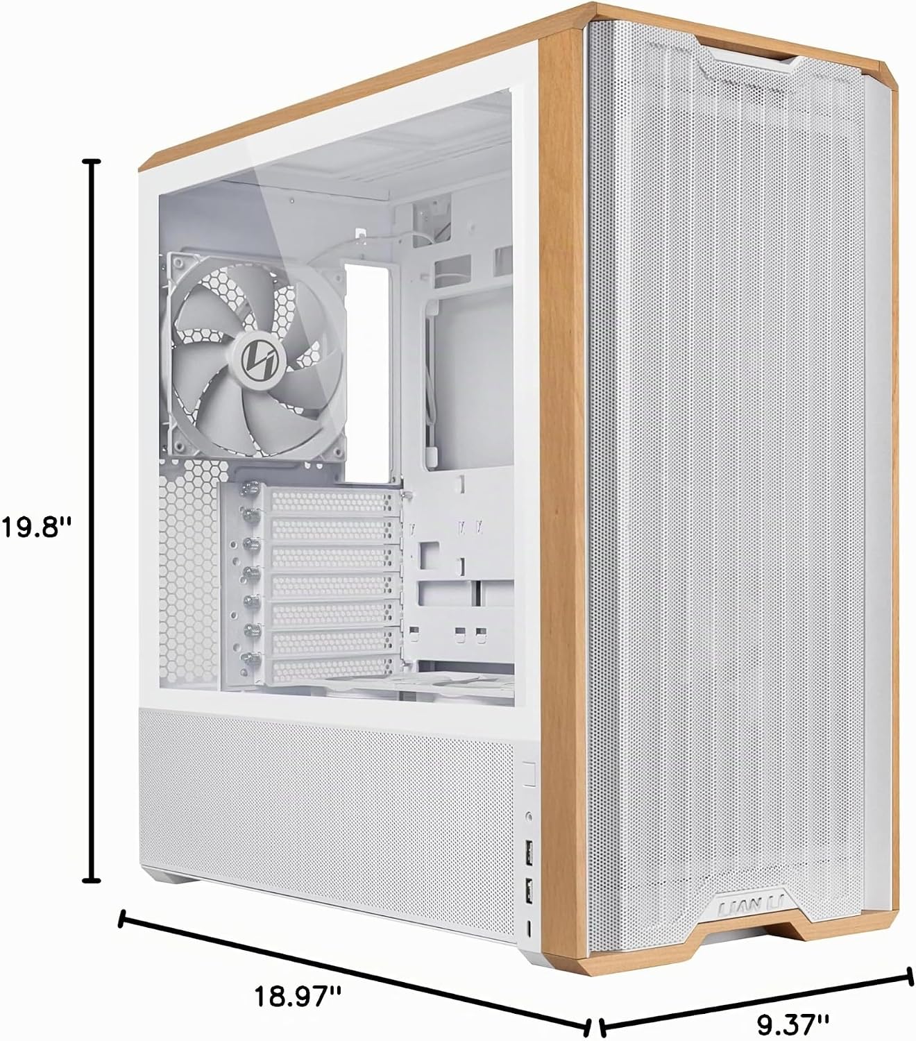 Lian Li LANCOOL 217 ATX Mid-Tower PC Case, 5 ventiladores PWM, made...