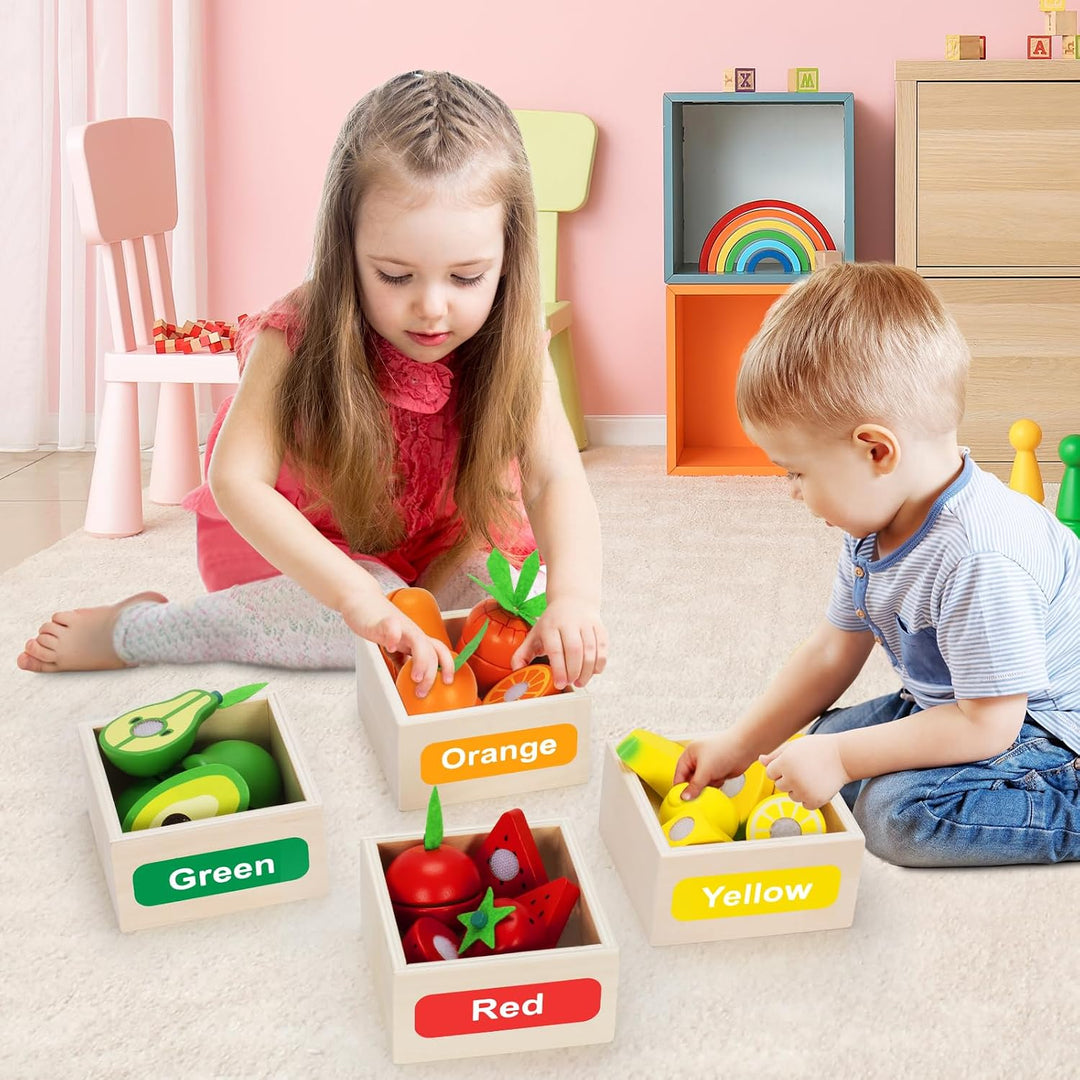 TooyBing Juego de juguetes de madera para la cocina de los niños, 3...