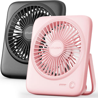 Otlonpe Ventilador de escritorio portátil personal, paquete de 2, 4...