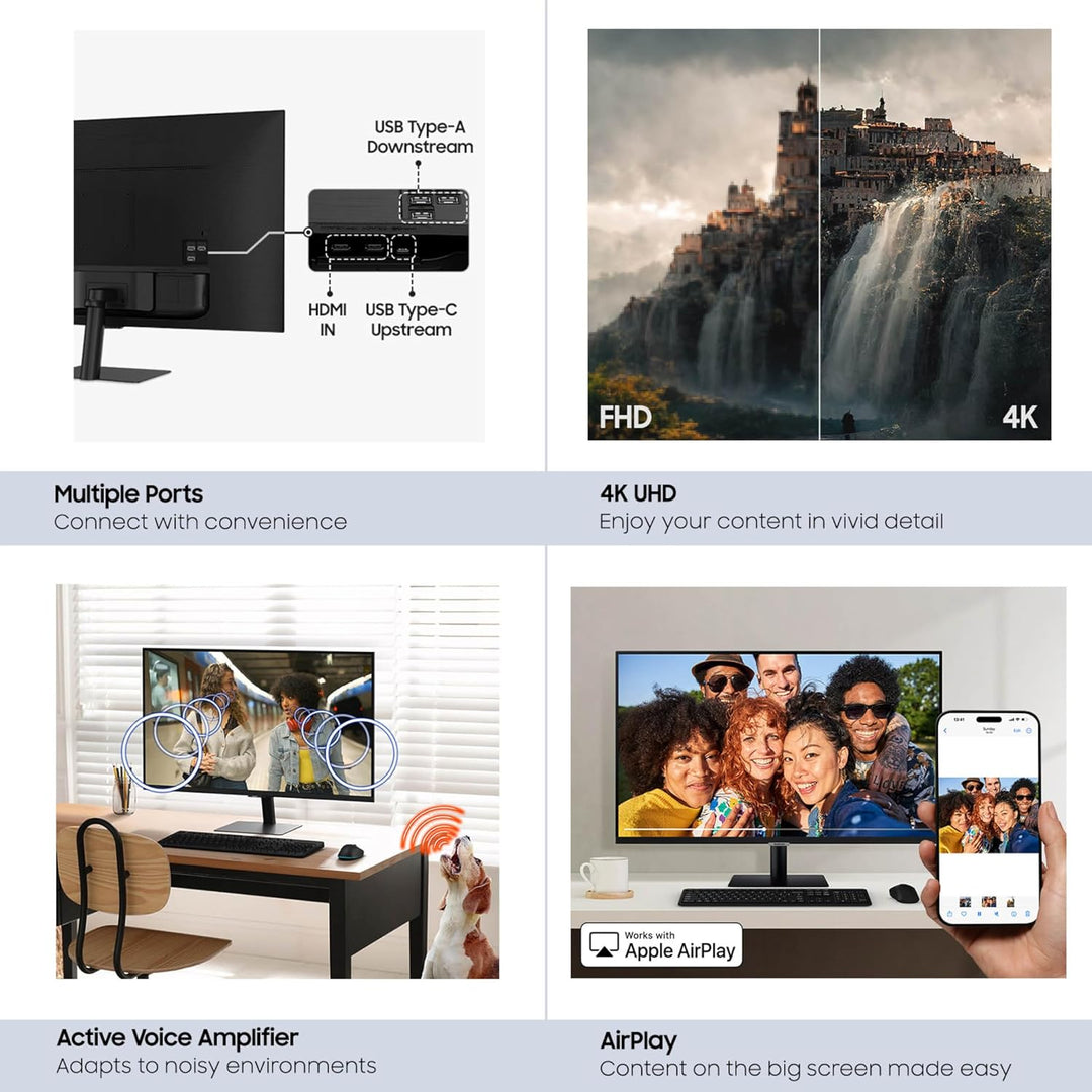 Samsung 32" M7 (M70F) Series 4K UHD Monitor inteligente | Samsung V...