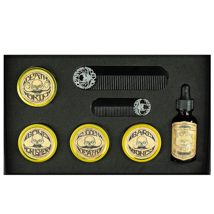 THE VINTAGE GROOMING CO. Kit Gold Standard para Bigote - 4 Ceras pa...