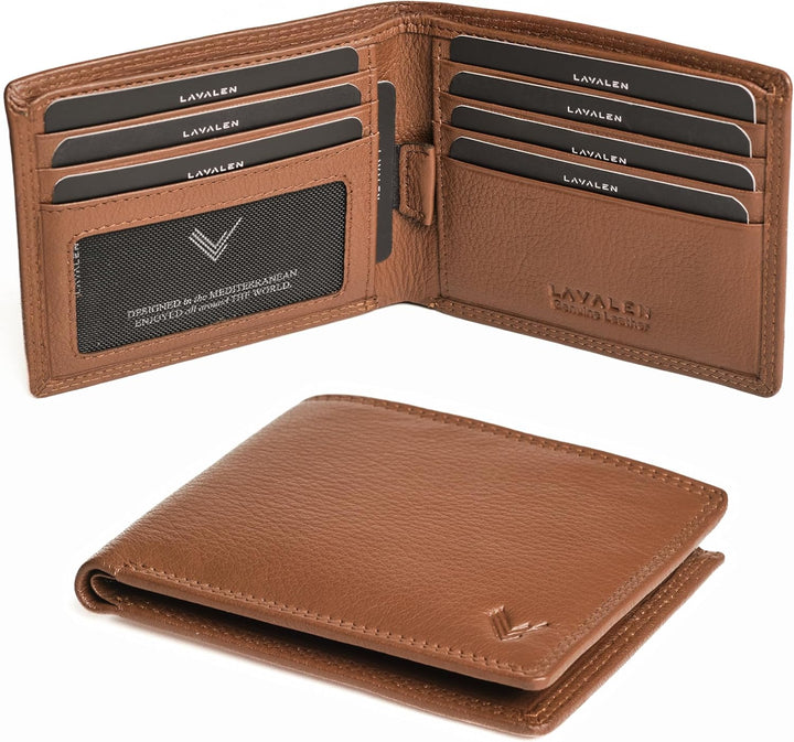 Lavalen Billeteras de cuero suave para hombres UK \u2013 Bloqueo RF...