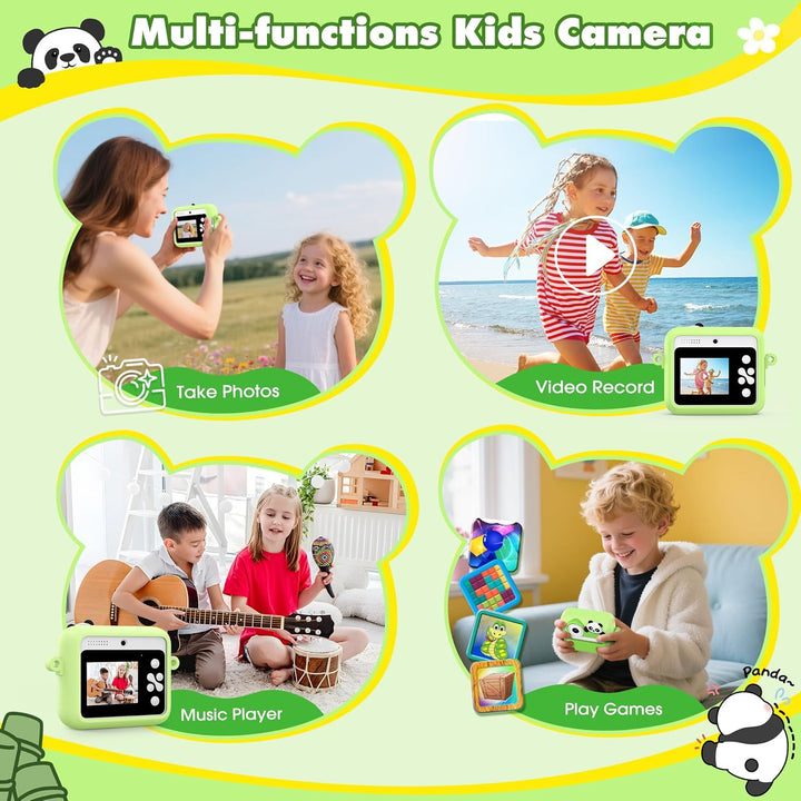 Cámara para niños, impresión de fotos instantánea, cámaras duales d...