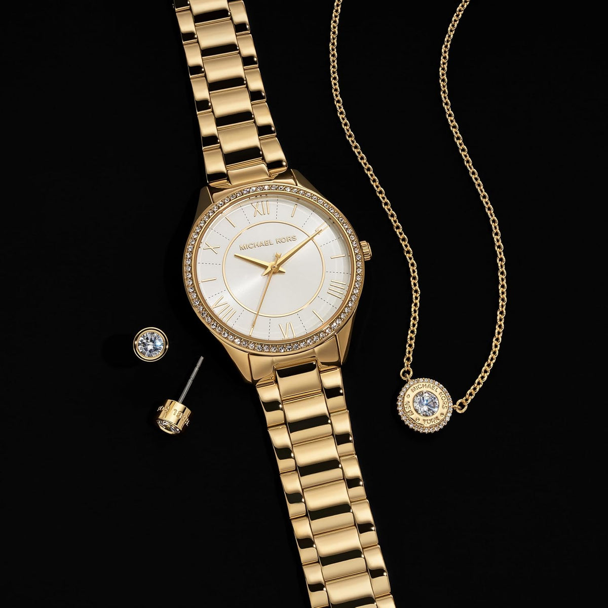 Michael Kors Lauryn Reloj para Mujeres, Reloj de Pulsera de Acero Inoxidable para Mujeres