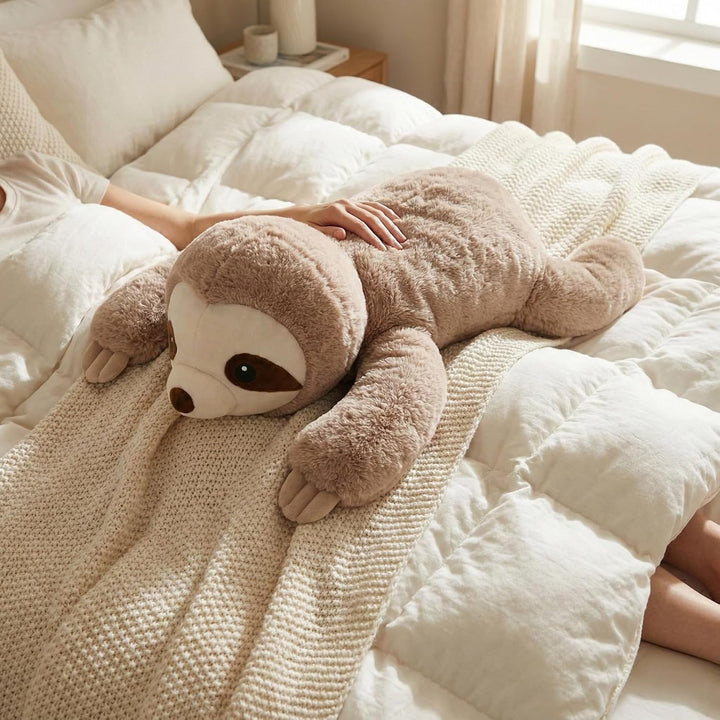 WEIGEDU Peluche de Perezoso Grande con Peso, Juguete de Peluche con...