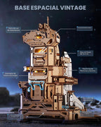 ROKR Space Shuttle 3D Wooden Puzzles para Adults Moving Building Model