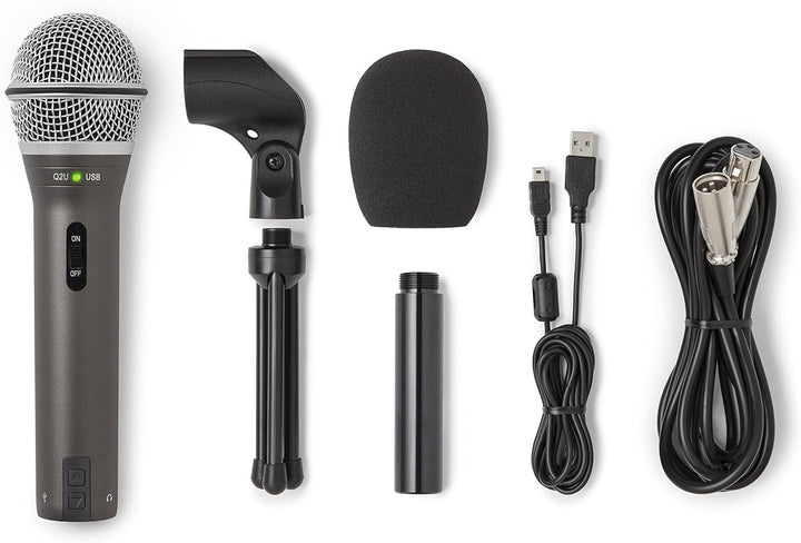 Samson Technologies Q2U - Paquete de micrófono dinámico para grabac...