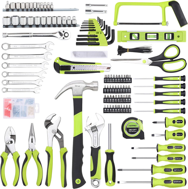 FASTPRO Juego de herramientas para el hogar de 267 piezas, kit de h...