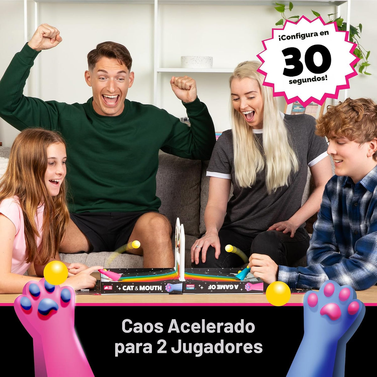 Un juego de gato y boca de Exploding Kittens - Juego de cartas para adultos
