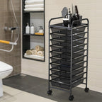 Lámpara Simple Houseware Organizador de carrito utilitario con ruedas con 10