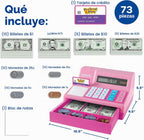 Learning Resources Pretend & Play Calculator Register Toy, Pink