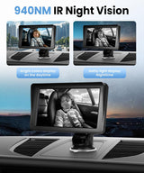 Orderich Cámara para Coche de Bebé para Asiento Trasero HD 1080P So...