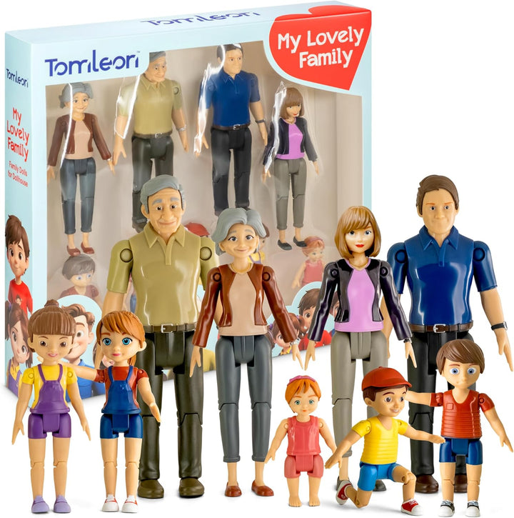 Personas de Casa de Muñecas, Juego de Familia de Casa de Muñecas Fl...