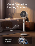 Dreo Ventilador Inteligente para Dormitorio, Ventiladores Oscilante...