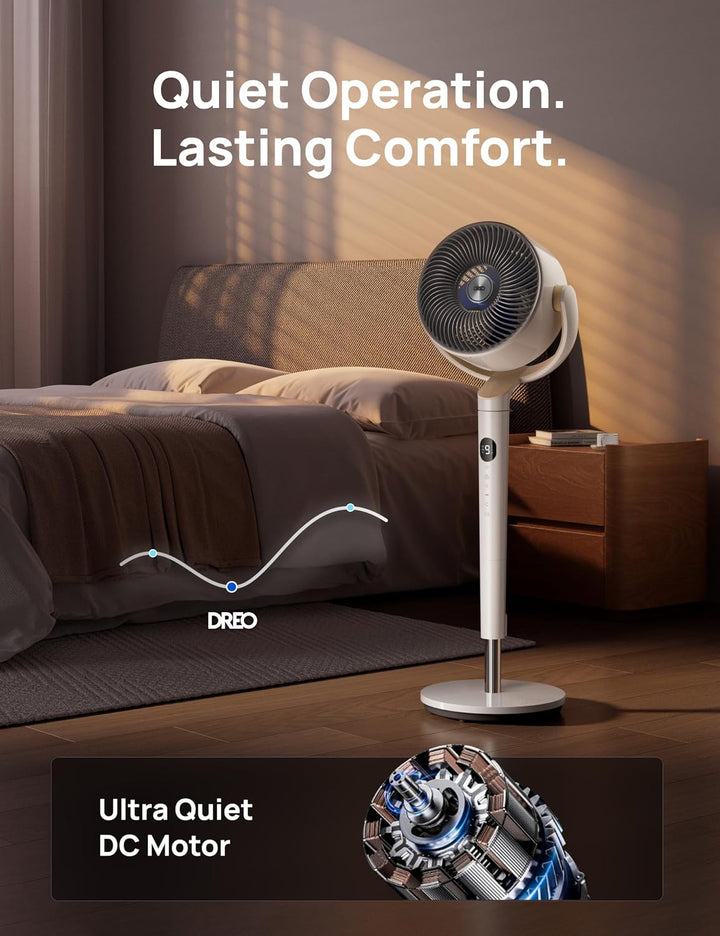 Dreo Ventilador Inteligente para Dormitorio, Ventiladores Oscilante...
