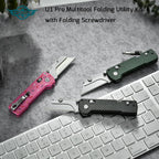 OKNIFE U1 Pro Cuchillo multiherramienta plegable con destornillador