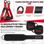 Bandas de Resistencia Pesada para Entrenamiento, 300lbs/360lb/420lb Bands de Ejercicio con Asas, Ancla de Puerta, Correas para Tobillos, Equipo de Gimnasio en Casa para Fortalecimiento Masculino, Entrenamiento de Fuerza y Estiramiento