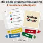 Feelings Tower - Juego de terapia para niños y adolescentes con 208