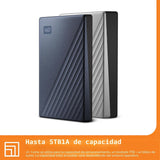 WD 2TB My Passport Ultra, Azul, Disco Duro Externo Portátil, softwa...