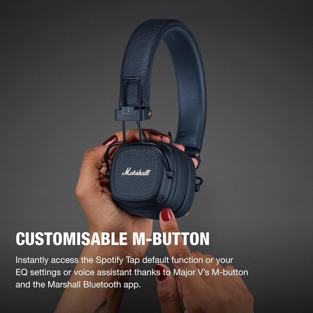 Marshall Major V - Auriculares inalámbricos Bluetooth para la oreja...