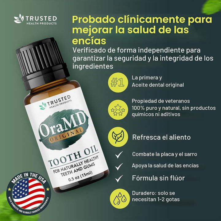 OraMD Aceite dental original (1) - Alternativa natural para pasta d...