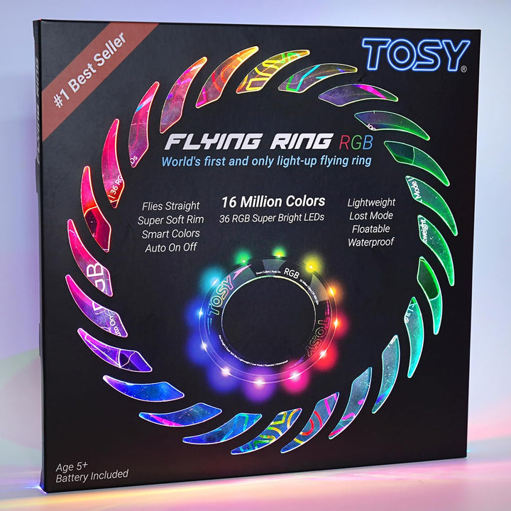 TOSY Flying Ring - 36 RGB Multicolor or 12 Monocolor LEDs, Super Br...