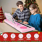 Kids Piano teclado, 61 Key Portable Electronic Piano con Teaching Mode