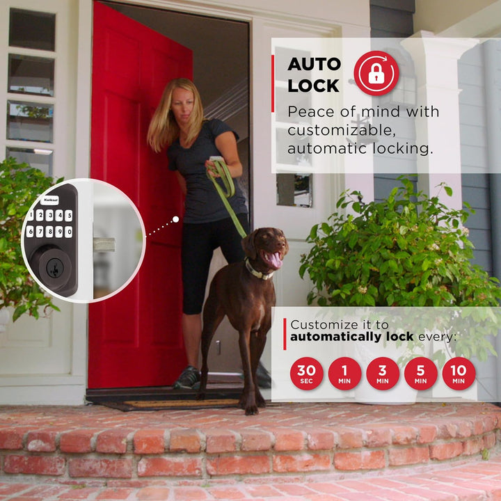 Kwikset Powerbolt 250 - Cerradura electrónica de transición con tec...