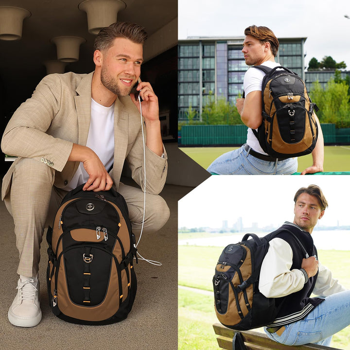 swissdigital Mochila para portátil de viaje de negocios, para hombr...