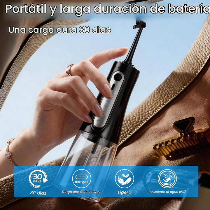 Irrigador dental inalámbrico para dientes, hilo dental en forma de...