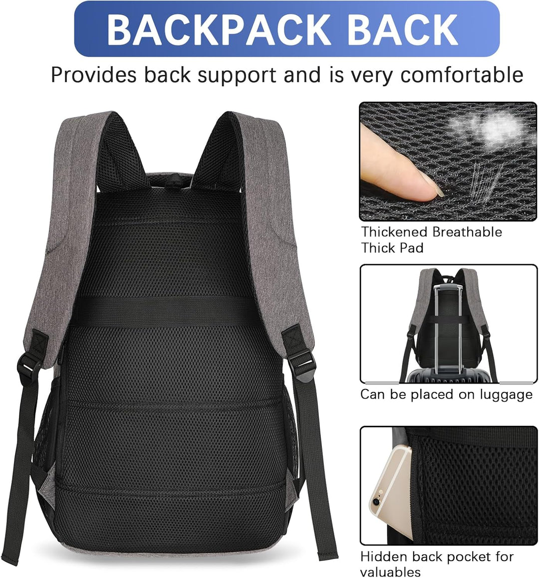 LARIPOP Mochila para laptop de viaje, de 15.6 pulgadas, mochila par...