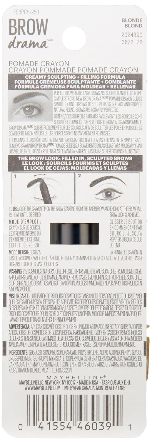 Crayón de color para los ojos Maybelline New York Eyestudio Brow Dr...