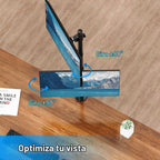 Soporte vertical para monitor dual para pantalla de computadora