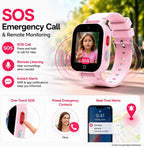 DXPICR Reloj inteligente 4G para niños con rastreador GPS, video y...