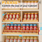 Organizador Expandible de Latas de Bambú para Despensa, Soporte de Almacenamiento de Latas de 3 Estantes Ajustables, Organizador de Refrescos que Sostiene hasta 24 Latas, Exhibidor de Alimentos en Latas para Despensa, Gabinete, Encimac (patente pendiente)