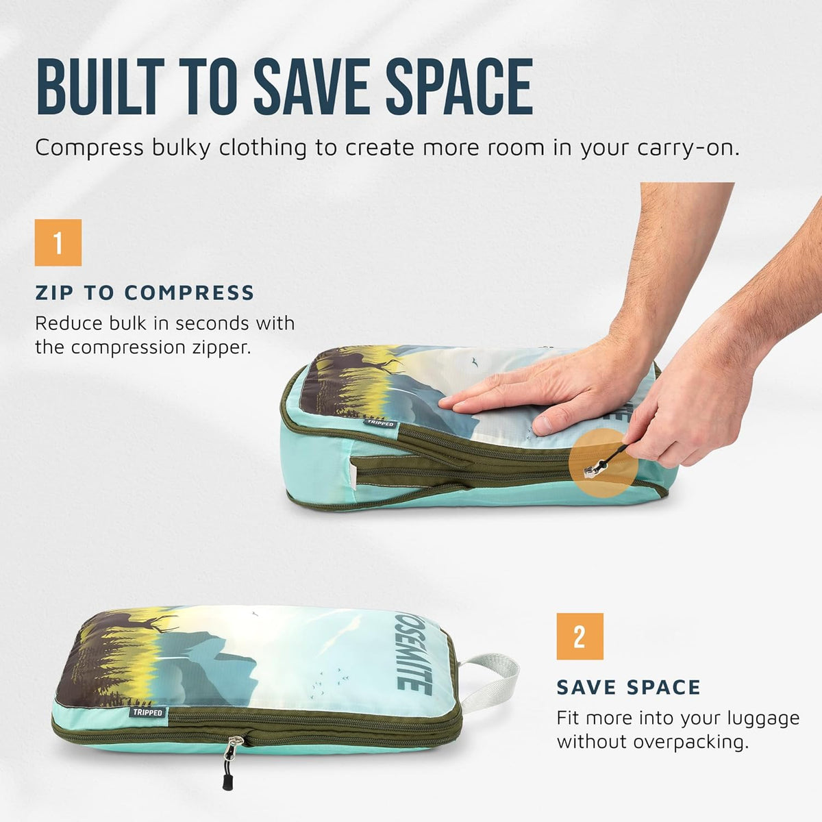TRIPPED Travel Gear Paquete de 6 cubos de compresión para equipaje de mano