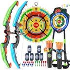 Bow y Arrow para Kids, LED Light Up Archery Set, Indoor Outdoor Sport Gifts para Boys Girls Ages 4-12