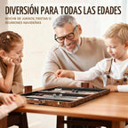 ropoda 18in Backgammon Sets para Adults y Kid, Classic Board Strategy Game