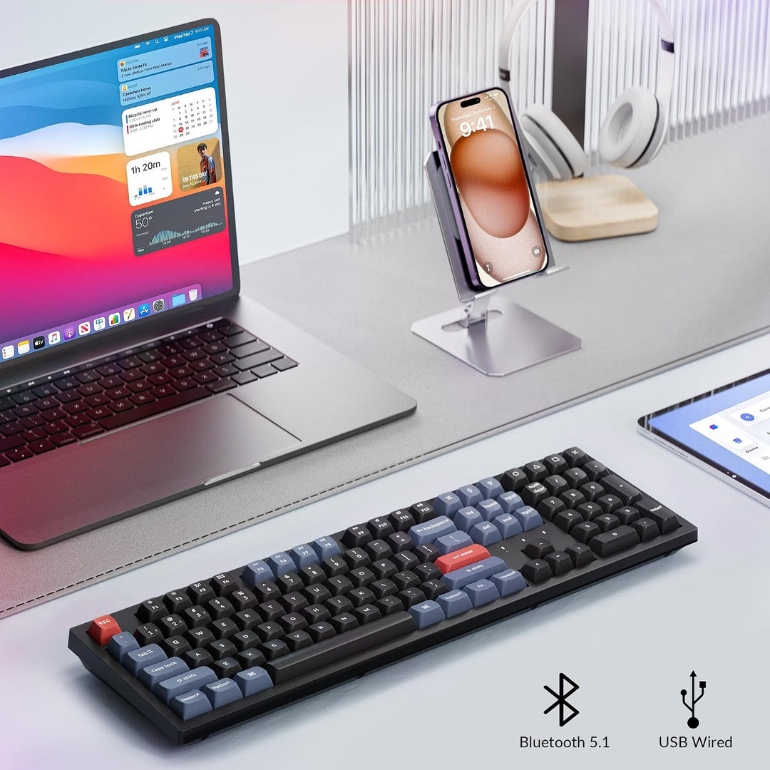 Keychron K10 Pro Teclado mecánico inalámbrico personalizado, Blueto...