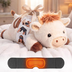 Mewaii Animales de peluche con peso de vaca con máscara de ojos, 3-5 libras