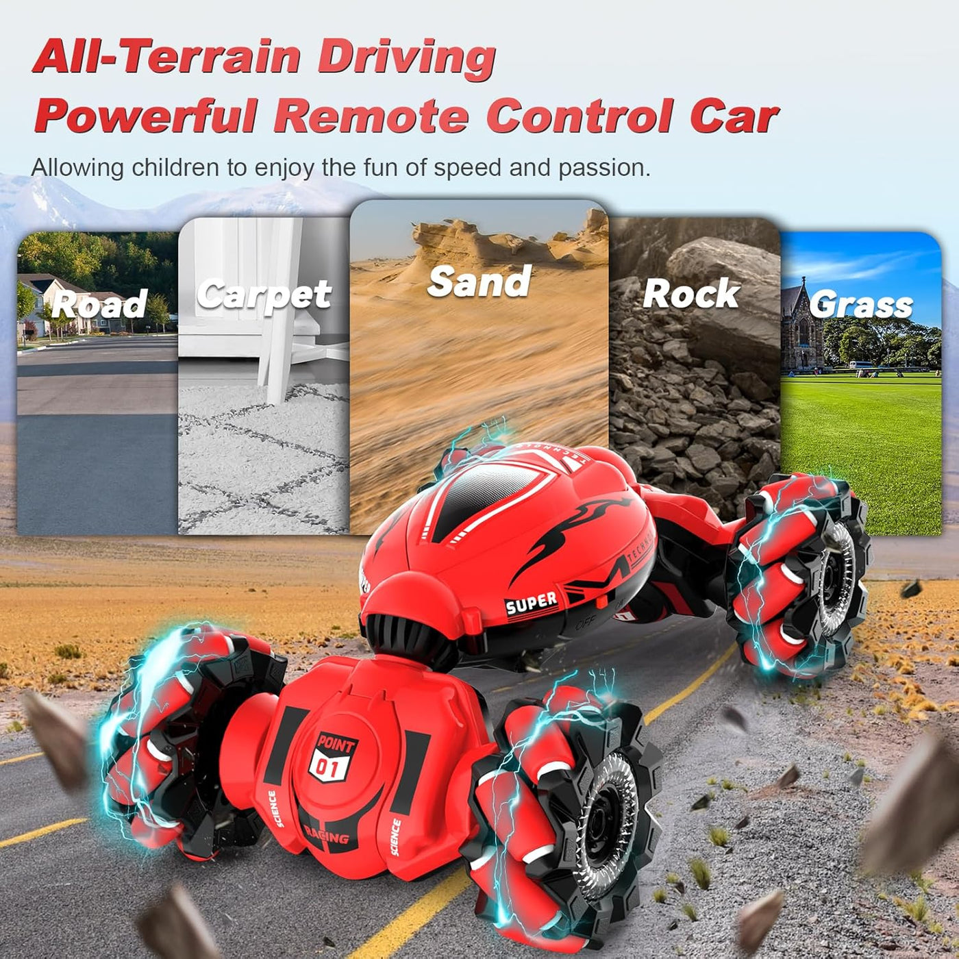 Fosgoit Juguetes de Coche RC para Niños Niñas de 6-12, Regalos de C...